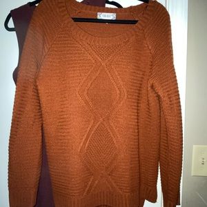 Brown tone sweater shirt very cute
